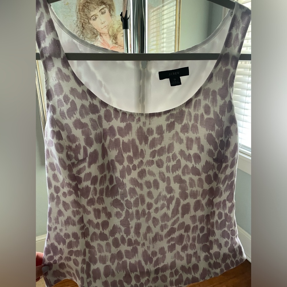 Linen J.Crew tank. Size 0.